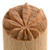 MKM Hemp Leaf 1.5cm wood stamp